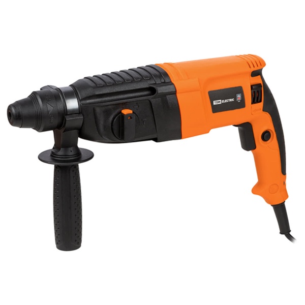 Перфоратор TDM П-850/26, 850 Вт, 0-1150 об/мин, 0-5300 уд/мин, 3 Дж, патрон SDS-Plus, кейс, Рубин