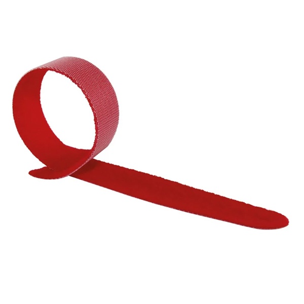 Хомут-липучка ХЛ TDM 12х135мм красный [упаковка 20шт]