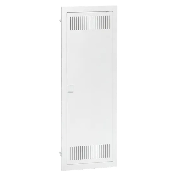 Встраиваемый слаботочный щит EKF Nova 5 рядов с металлической перфорированной дверью IP40 белый