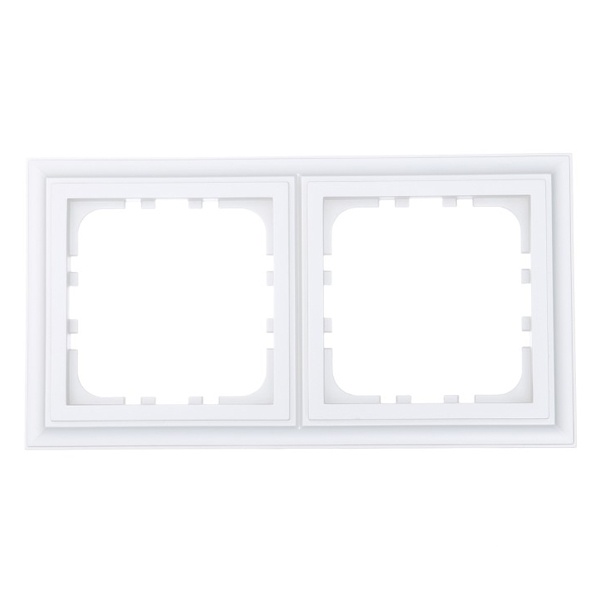 Рамка 2-постовая Экопласт LK80 Classic белый
