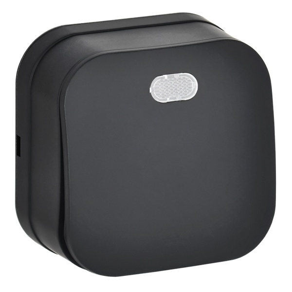 Накладной выключатель 1-клавишный ИЭК GLORY с подсветкой 10А ВС20-1-1-ХЧм черный матовый