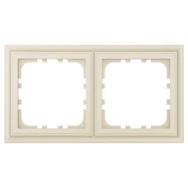 Рамка 2-постовая Экопласт LK80 Classic бежевый матовый