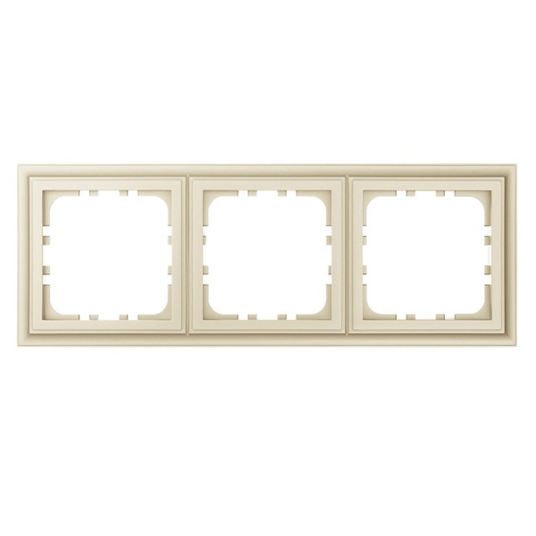 Рамка 3-постовая Экопласт LK80 Classic бежевый матовый