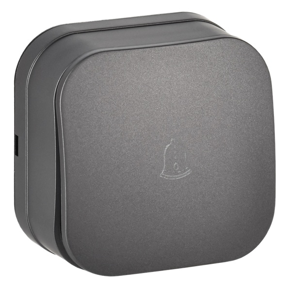 Накладная кнопка 1-клавишная ИЭК GLORY 10А ВСс20-1-0-ХСм сталь матовый