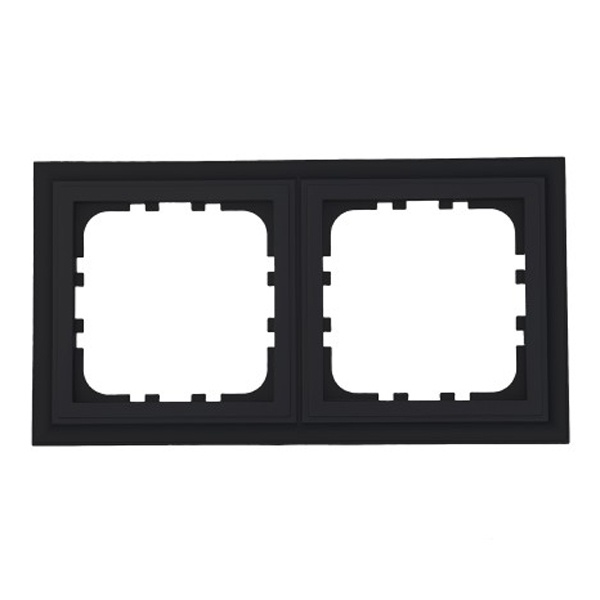 Рамка 2-постовая Экопласт LK80 Classic черный