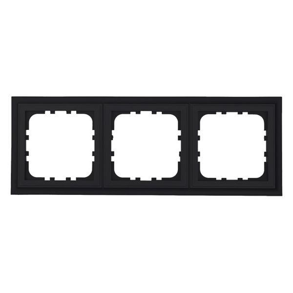 Рамка 3-постовая Экопласт LK80 Classic черный