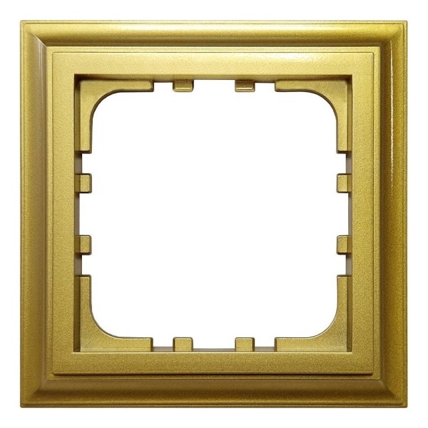 Рамка 1-постовая Экопласт LK80 Classic золото