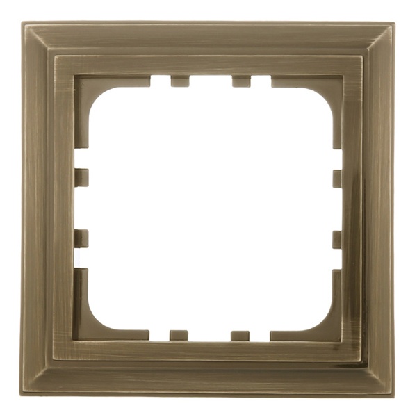Рамка 1-постовая Экопласт LK80 Classic бронза