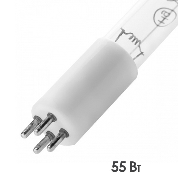Лампа бактерицидная GPHO 925T5/4P (G10q) 55W 0.425A специальная безозоновая (TUV 55 T5 925 4P)