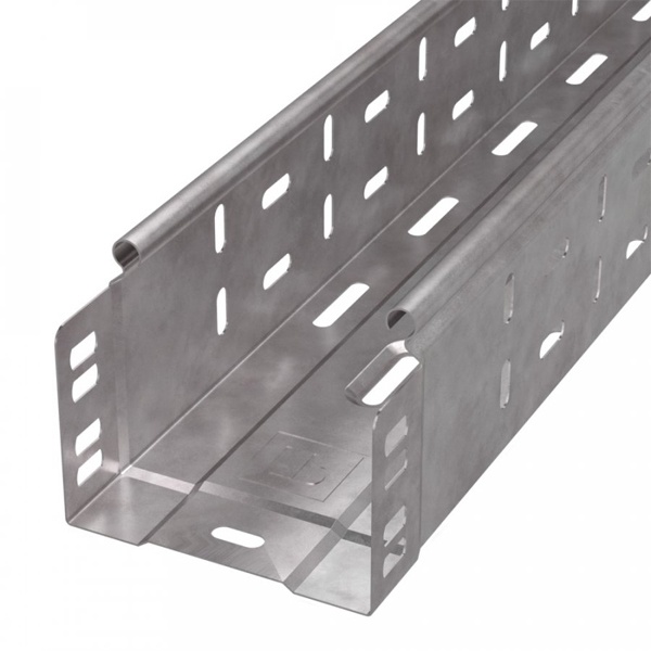 Лоток перфорированный Промрукав Стандарт HDZ 100х80х3000 (0,7 мм) (6 м/уп)