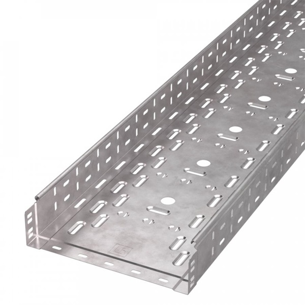 Лоток перфорированный Промрукав Стандарт HDZ 300х80х3000 (1,0 мм) (6 м/уп)