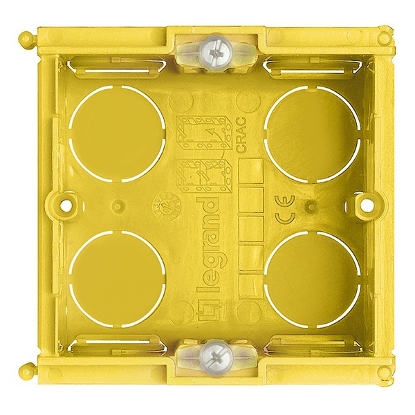Коробка для твердых стен 2 модуля (70x70) Axolute и LivingLight