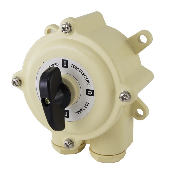 Пакетный выключатель TDM ПВ2-16 2П 16А пластиковый корпус IP56