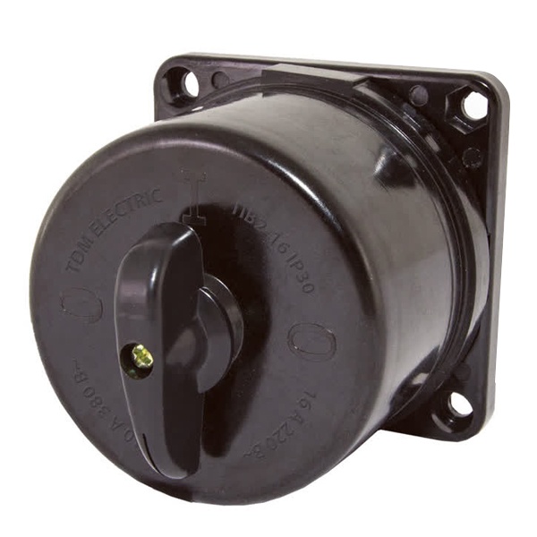 Пакетный выключатель TDM ПВ2-16 2П 16А карболитовый корпус IP30