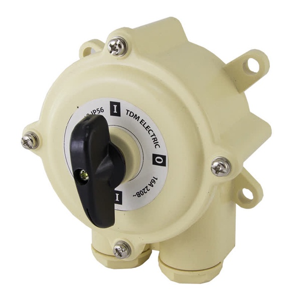 Пакетный выключатель TDM ПВ3-16 3П 16А пластиковый корпус IP56