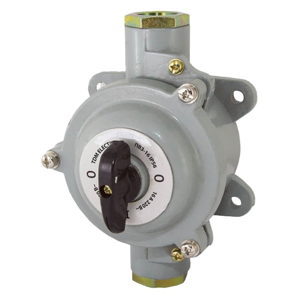 Пакетный выключатель TDM ПВ3-16 3П 16А силуминовый корпус IP56