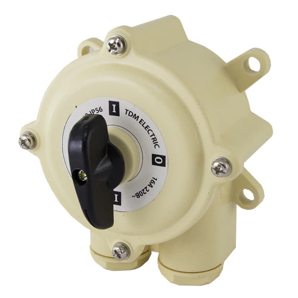 Пакетный переключатель TDM ПП2-16/Н2 2П 16А пластиковый корпус IP56