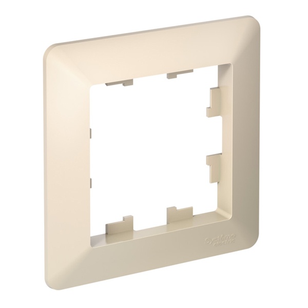 Рамка SE AtlasDesign Air 1 пост, бежевый/дымчатый белый