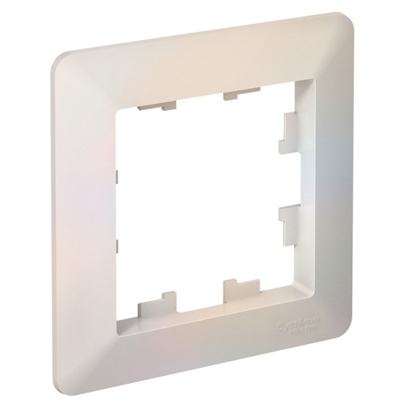 Рамка SE AtlasDesign Air 1 пост, жемчуг/дымчатый белый