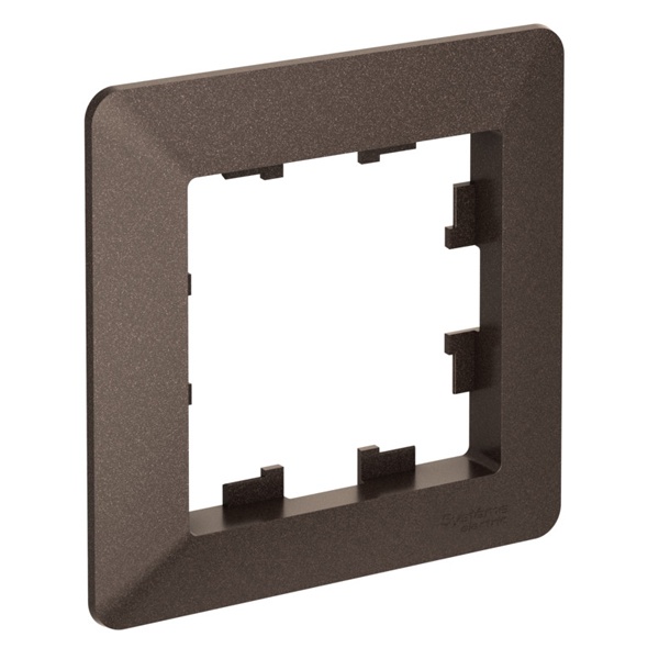 Рамка SE AtlasDesign Air 1 пост, мокко/дымчатый черный