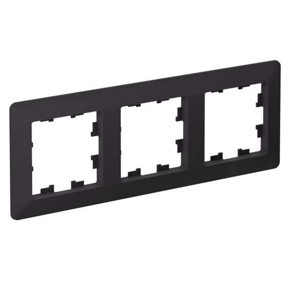 Рамка SE AtlasDesign Air 3 поста, карбон/дымчатый черный