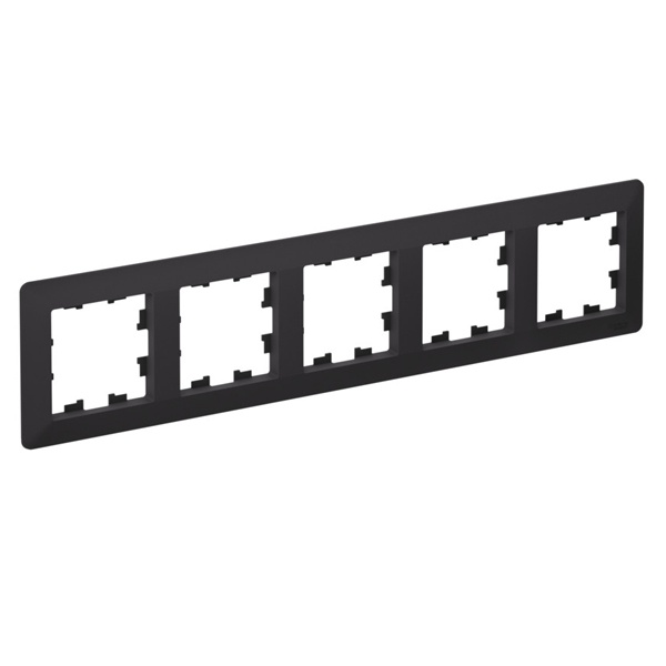 Рамка SE AtlasDesign Air 5 постов, карбон/дымчатый черный