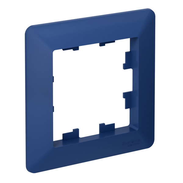 Рамка SE AtlasDesign Air 1 пост, аквамарин/дымчатый черный