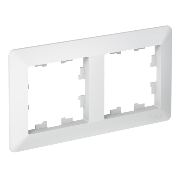 Рамка SE AtlasDesign Air 2 поста, лотос/дымчатый белый