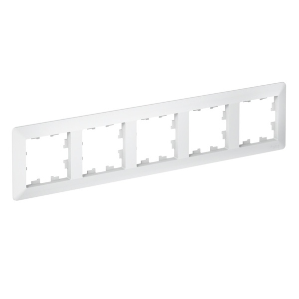 Рамка SE AtlasDesign Air 5 постов, лотос/дымчатый белый