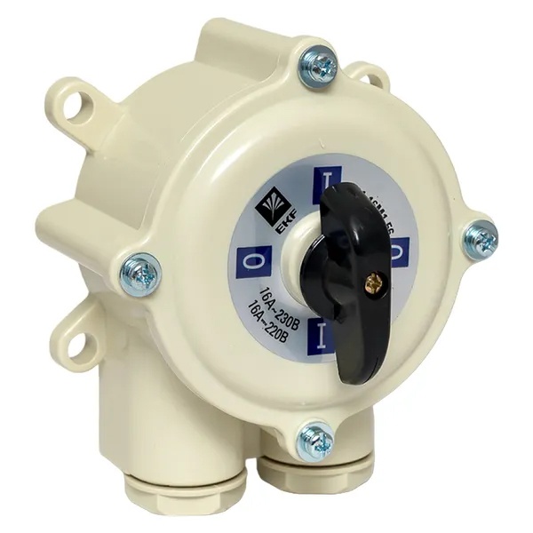 Пакетный выключатель EKF PROxima ПВ 2-16 М1 2П 16А пластиковый корпус IP56