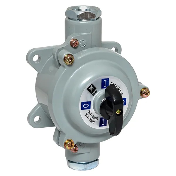 Пакетный выключатель EKF PROxima ПВ 2-16 М1 2П 16А силуминовый корпус IP56