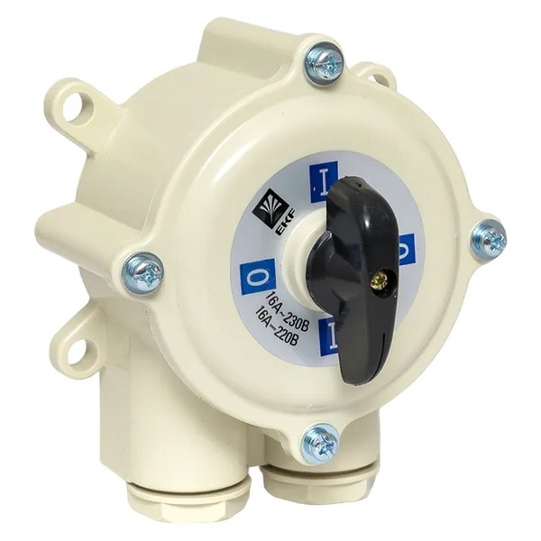 Пакетный выключатель EKF PROxima ПВ 3-16 М1 3П 16А пластиковый корпус IP56