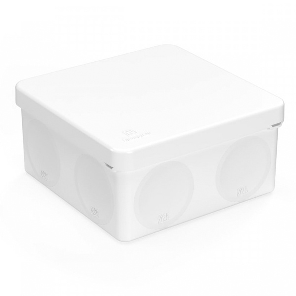 Коробка распределительная Промрукав 100х100х50 двухкомпонентная безгалогенная (HF) белая [упак. 66ш]