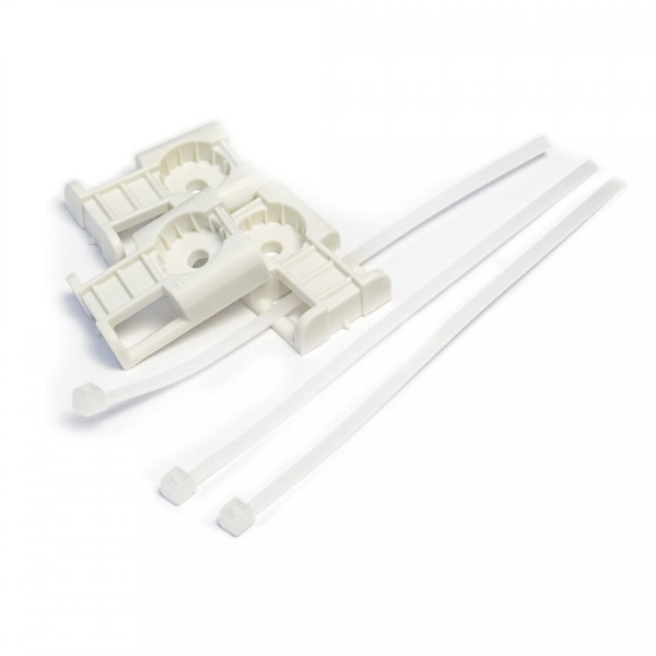 Комплекты крепления Промрукав площадка для прямого монтажа белая со стяжкой 2,5х100 мм [упак 100шт]
