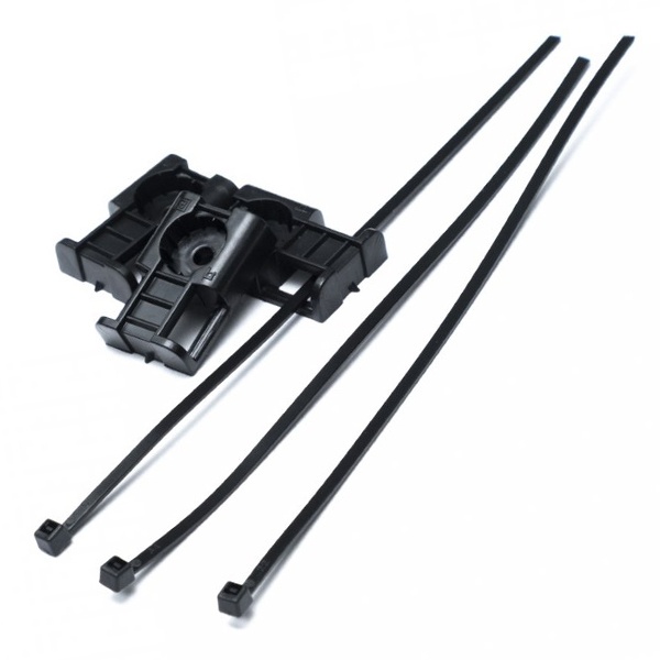 Комплекты крепления Промрукав площадка для прямого монтажа черная со стяжкой 3,6х150 мм [упак 100шт]