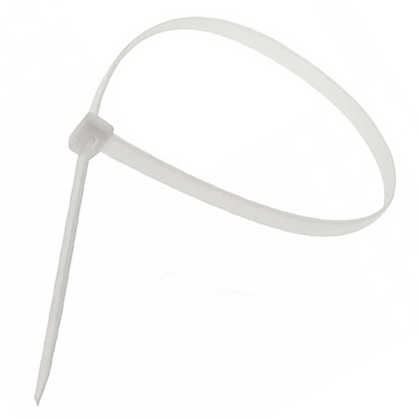 Хомут-стяжка Промрукав кабельная нейлоновая 2,5х100 мм белая (100шт/уп)