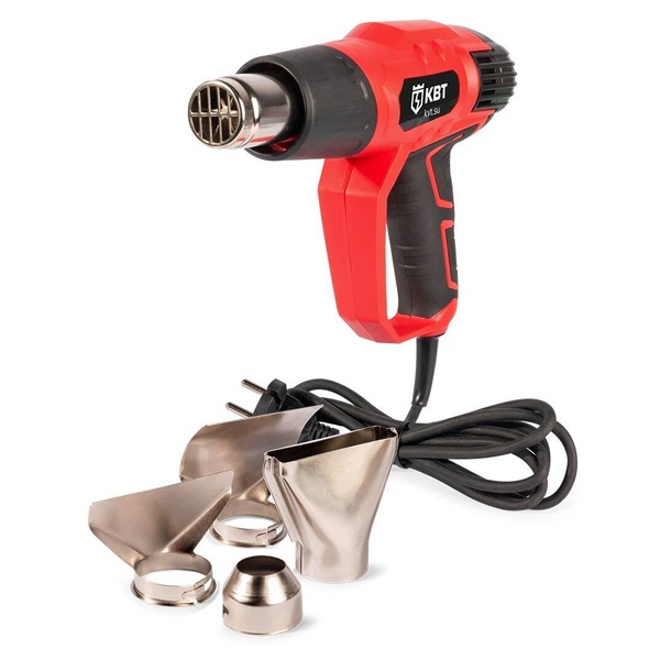 Фен строительный технический КВТ TT-2000-3 Профи с LCD дисплеем, двухрежимный