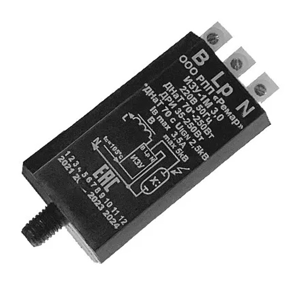 ИЗУ-1М Ремар 35/250 220V 3A 3 контакта для ДРИ 35-250W/ДНаТ 70-250W ламп