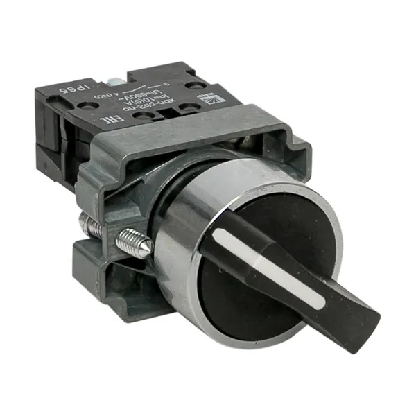 Переключатель в сборе EKF BD21 22мм 2 фиксированных положения 1NO короткая ручка IP65