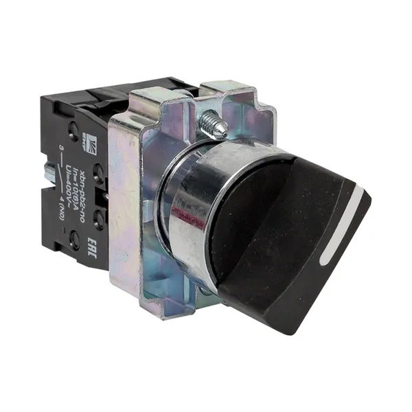 Переключатель в сборе EKF BD21 22мм 3 фиксированных положения 2NO короткая ручка IP40