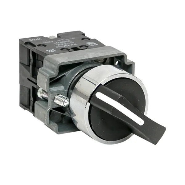 Переключатель в сборе EKF BD21 22мм 3 фиксированных положения 2NO короткая ручка IP65