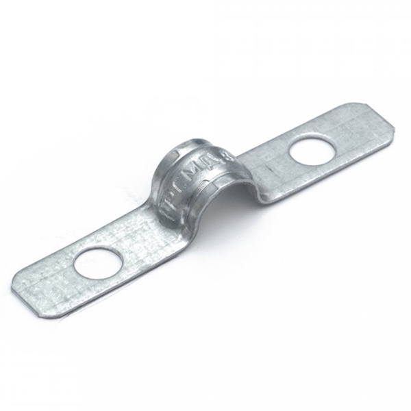 Скоба Промрукав металлическая двухлапковая усиленная противопожарная СМДУ d 8-9 мм отверстие 6,5 мм