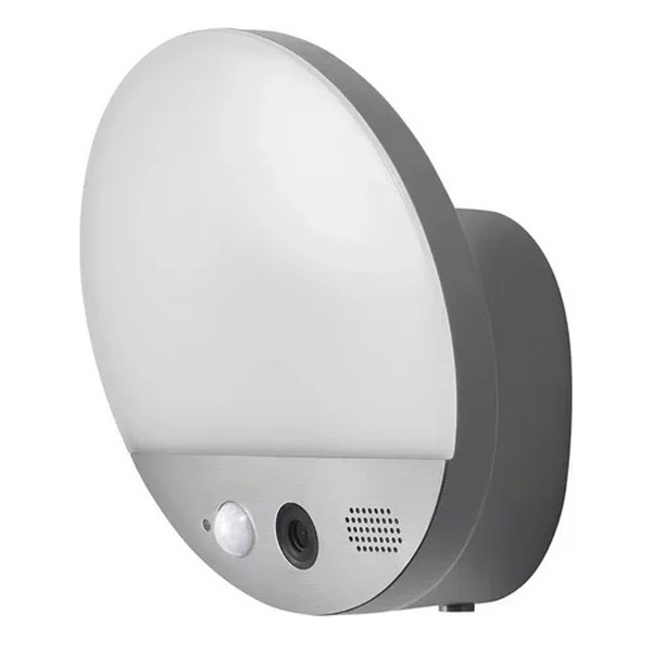 Светильник светодиодный настенный с камерой Smart OUTD WIFI Camera DG Round 15W 3000K 950Lm IP44