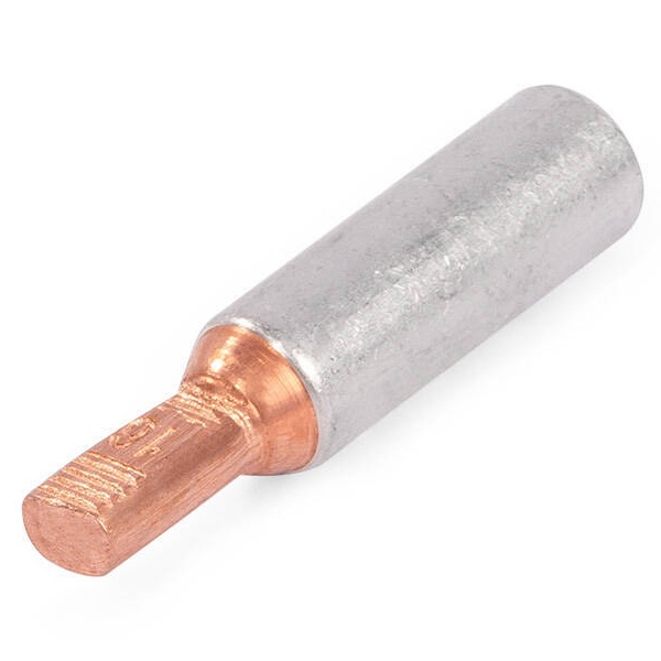 Наконечник КВТ НШАМ-П 16 мм2 кабельный штыревой алюмомедный, плоский штифт