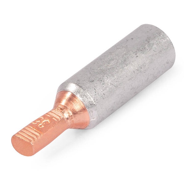 Наконечник КВТ НШАМ-П 35 мм2 кабельный штыревой алюмомедный, плоский штифт