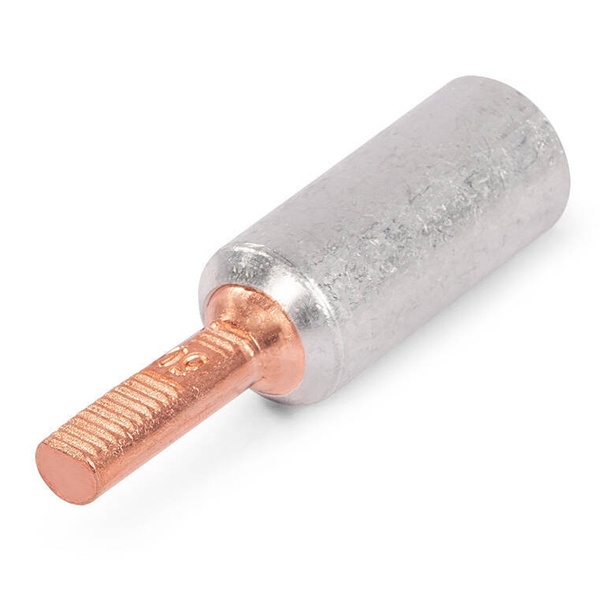 Наконечник КВТ НШАМ-П 50 мм2 кабельный штыревой алюмомедный, плоский штифт
