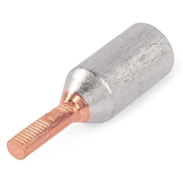 Наконечник КВТ НШАМ-П 70 мм2 кабельный штыревой алюмомедный, плоский штифт