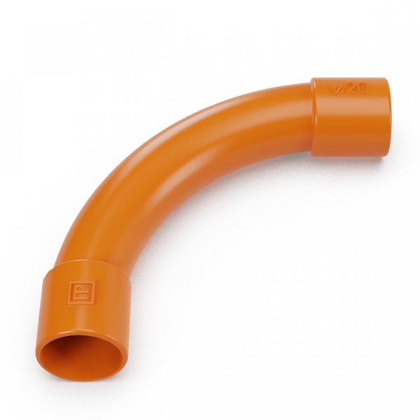 Соединитель Промрукав угловой оранжевый d20 мм (5шт/уп)