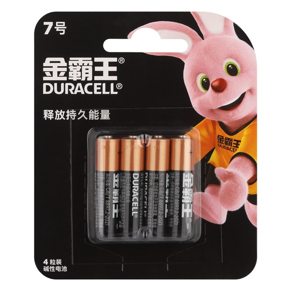 Батарейка Duracell AAA LR03 Basic MN2400 1,5V алкалиновая (упаковка 4шт) (CN) 05000394206816