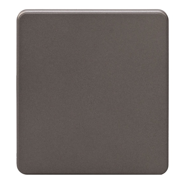 Выключатель одноклавишный Kranz Miele Round 10А с рамкой титан